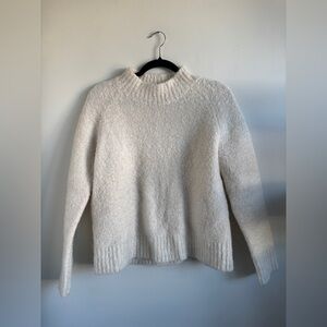 Wool and Alpaca Cream Turtleneck Sweater